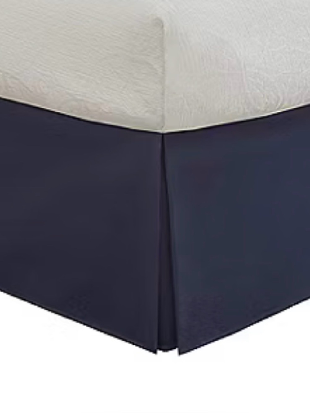 Navy Blue full size bed skirt